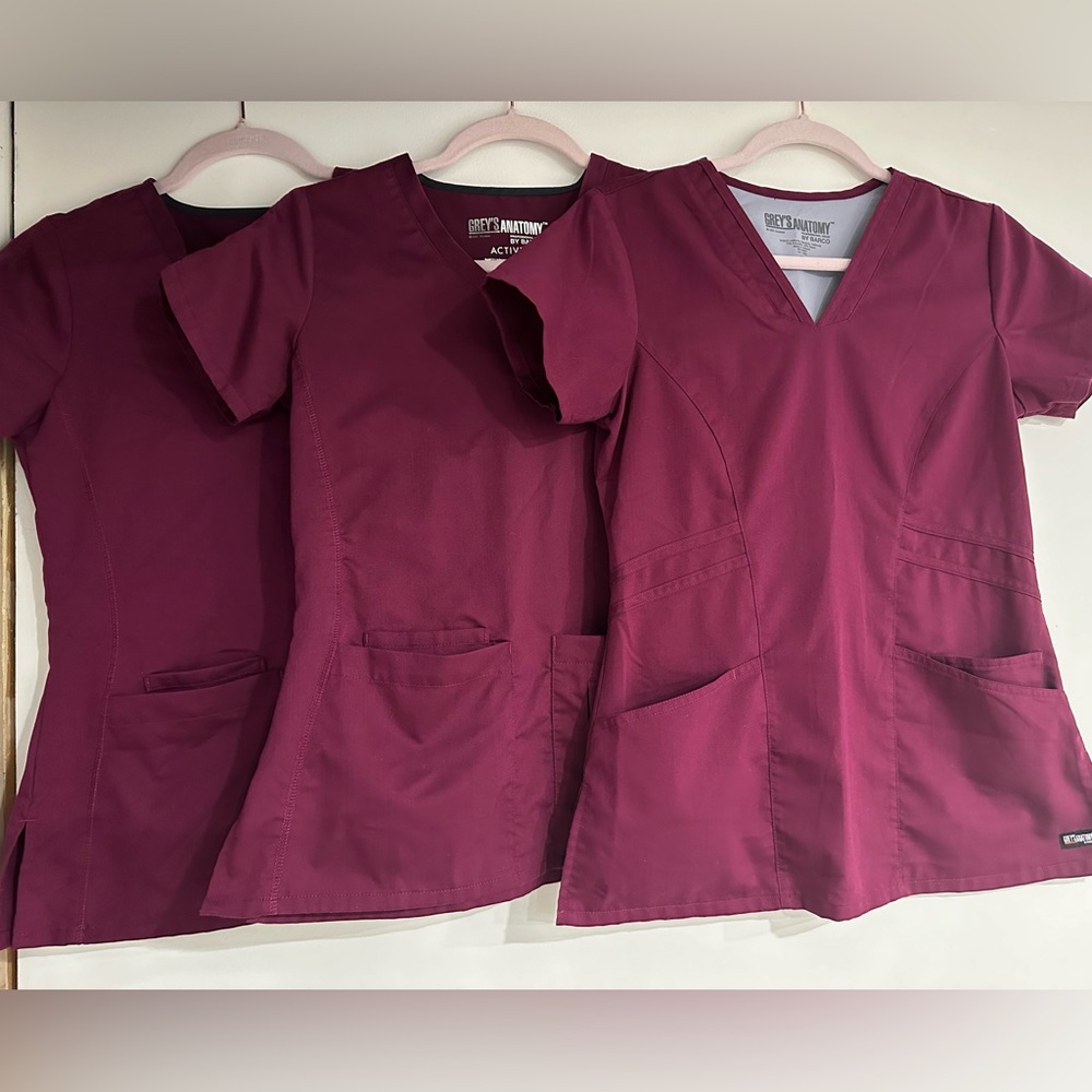 Greys anatomy scrub top set